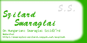 szilard smaraglai business card